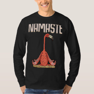 Namaste I Liebe Yoga Flamingo Medizin Lotus Pose T-Shirt