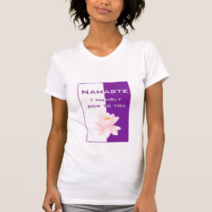 Namaste - Ich beuge mich demütig vor Ihnen (lila) T-Shirt