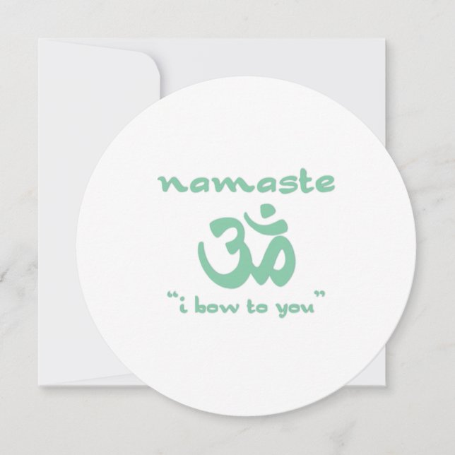 Namaste - Ich beuge mich Ihnen Einladung (Vorderseite)