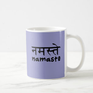 Namaste in englischem und im Hindi Kaffeetasse