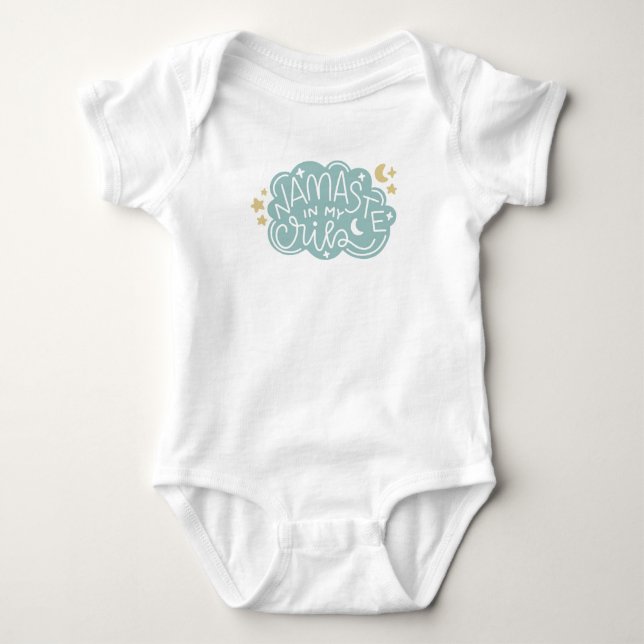Namaste in meinem Krippe onsie Baby Strampler (Vorderseite)