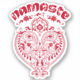 Namaste Indianerherz Aufkleber