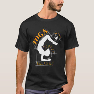 Namaste Ist Mein Yoga Wein Kaffee Balance Meditati T-Shirt
