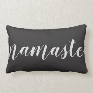 Namaste-Kalligrafie-Zitat deko-rücken-kissen Lendenkissen