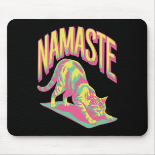 Namaste Katze Mandala Yoga  Mousepad
