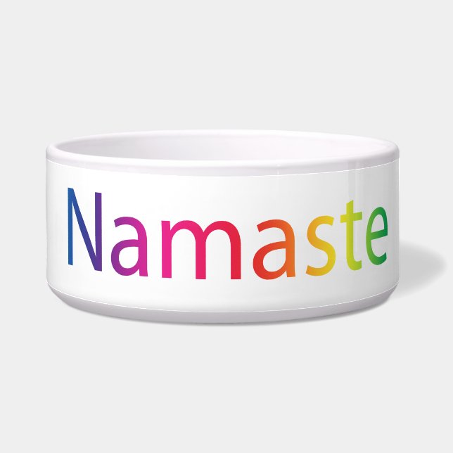 Namaste Keramik-Hundeschüssel Napf (Links)