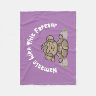 Namaste like this forever - Funny Monkey Yoga Pub Fleecedecke