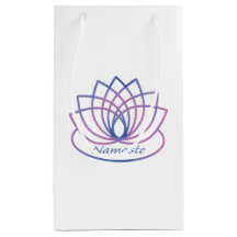 Namaste Lila und Pink Lotus Blume