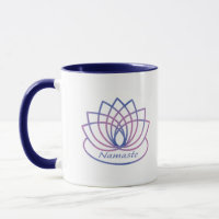 Namaste Lila und Pink Lotus Blume