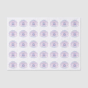Namaste Lila und Rosa Lotusblume Seidenpapier