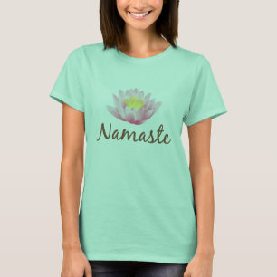 Namaste Lotos-Blumen-Yoga-OM-Buddhist T-Shirt