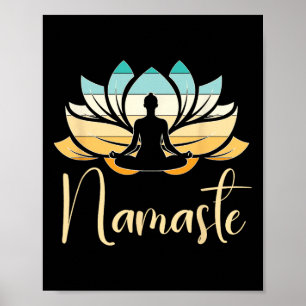 Namaste Lotosblume Meditation Yoga _1 Poster