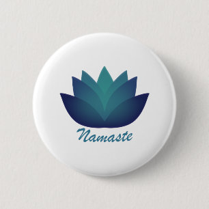 Namaste Lotus-Blume Button