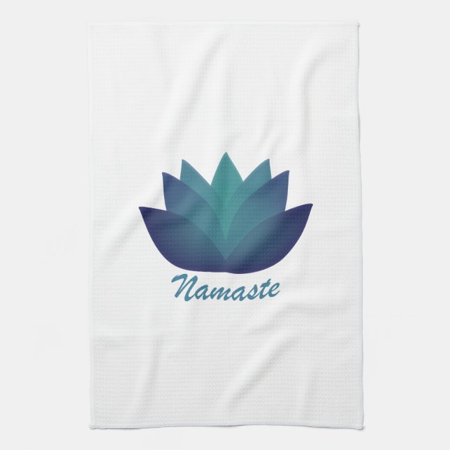 Namaste Lotus-Blume Geschirrtuch (Vertikal)