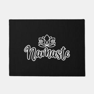Namaste Lotus Design für Yoga-Enthusiasten Fußmatte