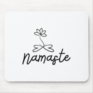 Namaste-Lotus-Motiv für Yoga-Meditation Spirituali Mousepad