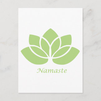 Namaste Lotus Postkarte