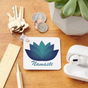 Namaste Lotusblume Schlüsselanhänger