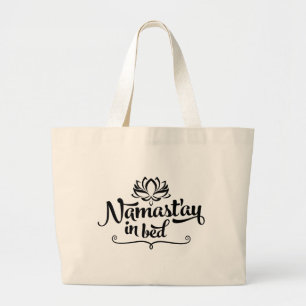 Namaste lustige Zitat-Tasche Jumbo Stoffbeutel