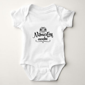 Namaste lustiger Zitat-Baby-Bodysuit Baby Strampler