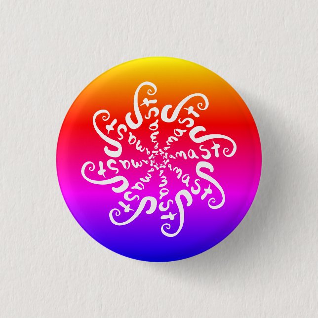 Namaste Mandala Button (Vorderseite)