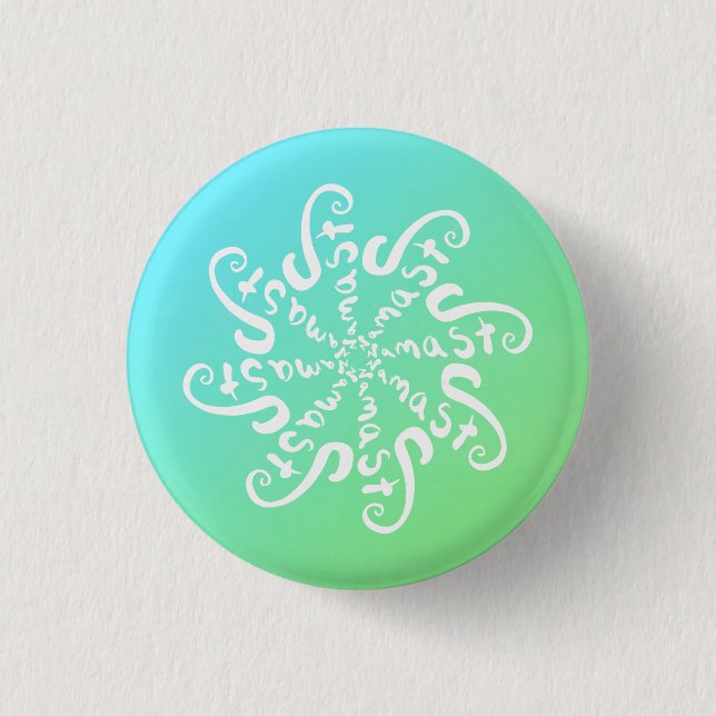 Namaste Mandala Button (Vorderseite)