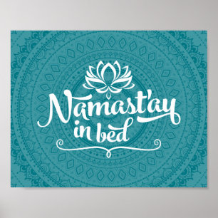 Namaste Mandala-lustiges Zitat-KUNDENGERECHTES Poster