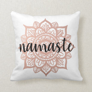 Namaste Mandala Rose Gold Kissen