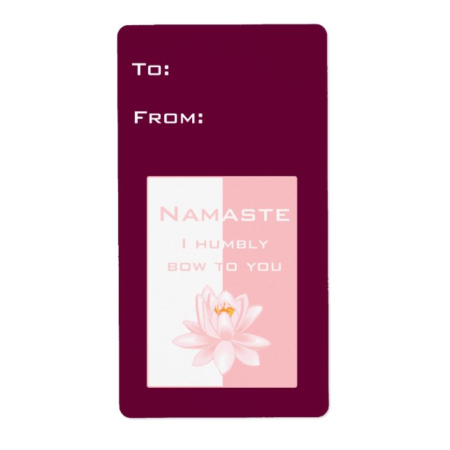 Namaste mit Lotus-Blume (Vorne)