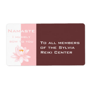 Namaste mit Lotus-Blume