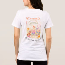 Namaste mit meinen Ziegen Yoga-Shirt