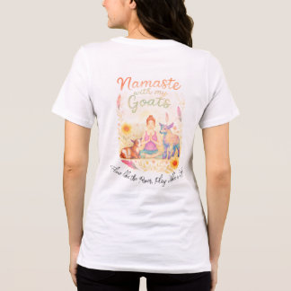 Namaste mit meinen Ziegen Yoga-Shirt Tri-Blend Shirt