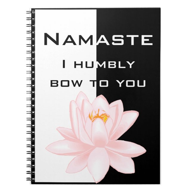 Namaste mit OM-Symbol Notizblock (Vorderseite)