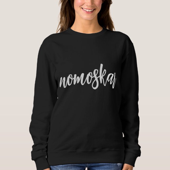 Namasté Modern Black Meditation Spiritual Yoga Sweatshirt (Vorderseite)