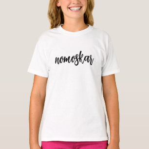 Namaste Moderne spirituelle Kinder-Yoga-Design T-Shirt