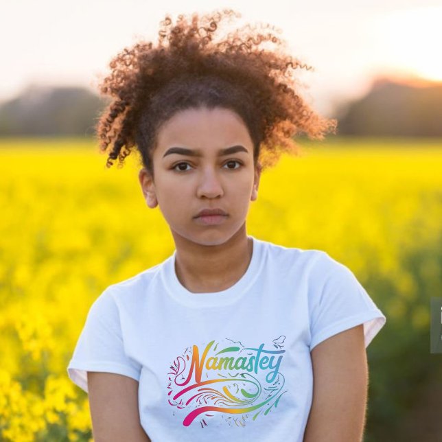 Namaste | Moderne Spirituelle Meditation Yoga T -  T-Shirt (Just For You)