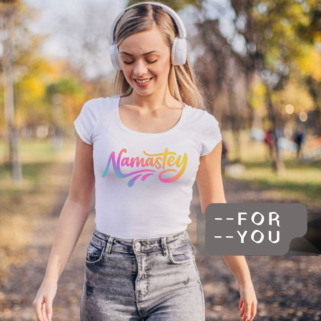 Namaste | Moderne Spirituelle Meditation Yoga T -  T-Shirt (Click It)