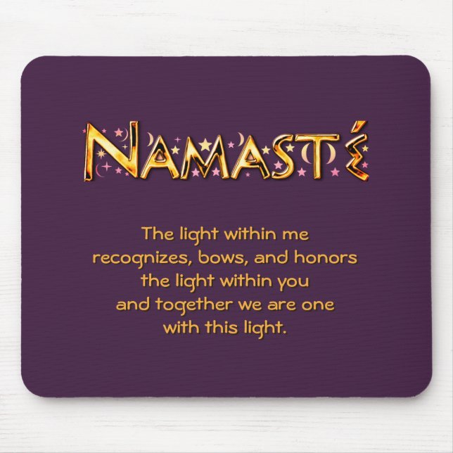Namasté Mouse Pad Mousepad (Vorne)