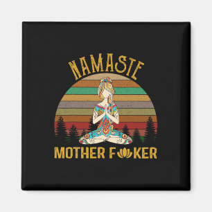 Namaste Mutter Er Yoga Workout Fitness Lustig  Magnet
