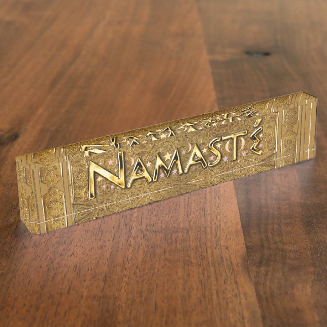 Namaste Namensplakette (Seite)