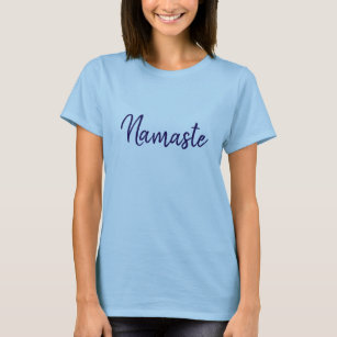Namaste Niedlich Typografie Yoga T-Shirt