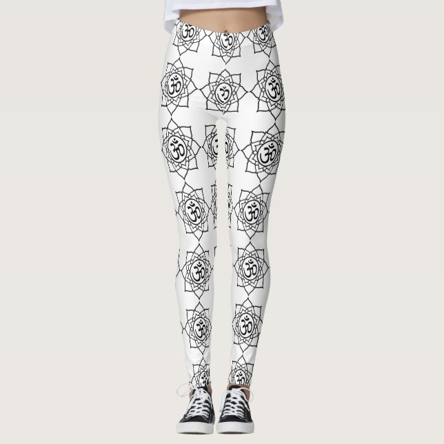 Namaste Ohm Yoga Pants Gym Workout Stretching Pant Leggings (Vorderseite)