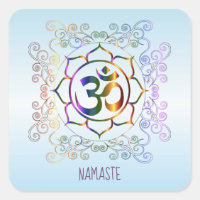 Namaste Om (Om) Lotus Prismatisch Ornamental