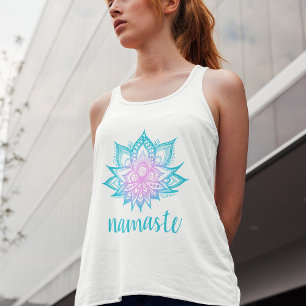 Namaste Pastel Vibes Lotus Blume Yoga Tank Top
