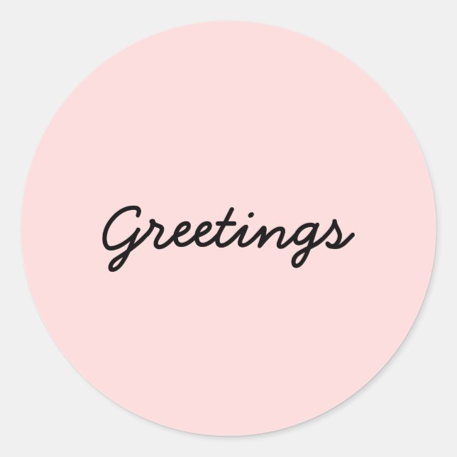 Namaste Peachy Pink Yoga Meditation Sticker (Vorderseite)