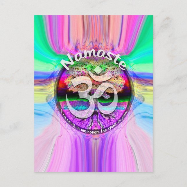 Namaste Postkarte (Vorderseite)