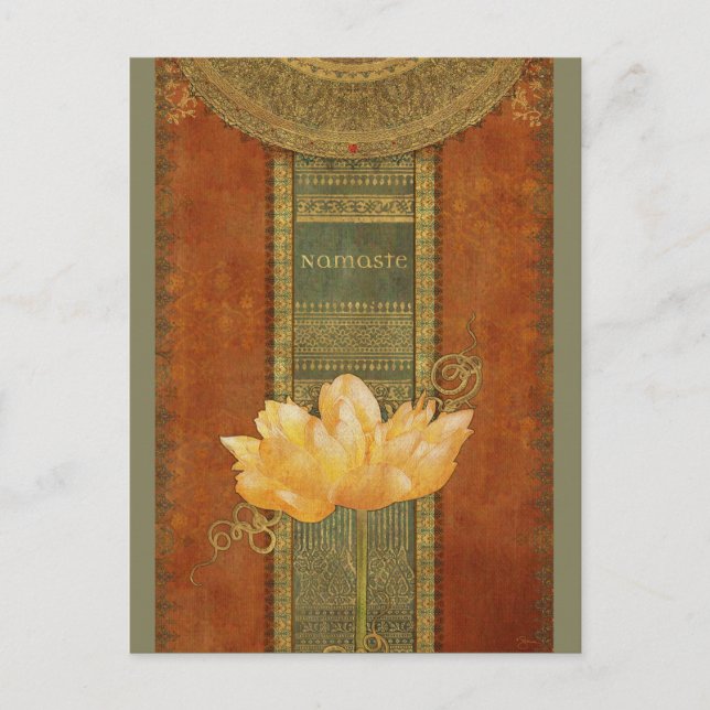 Namaste Postkarte (Vorderseite)