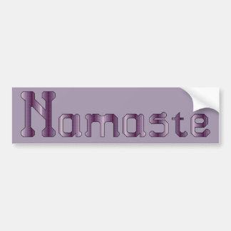 Namaste Querstich Autoaufkleber