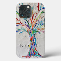 Namaste Rainbow Tree Coque-Mate coque iphone