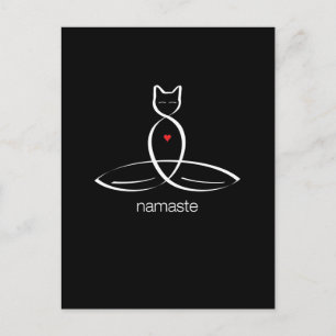 Namaste - Regulärer Stiltext. Postkarte